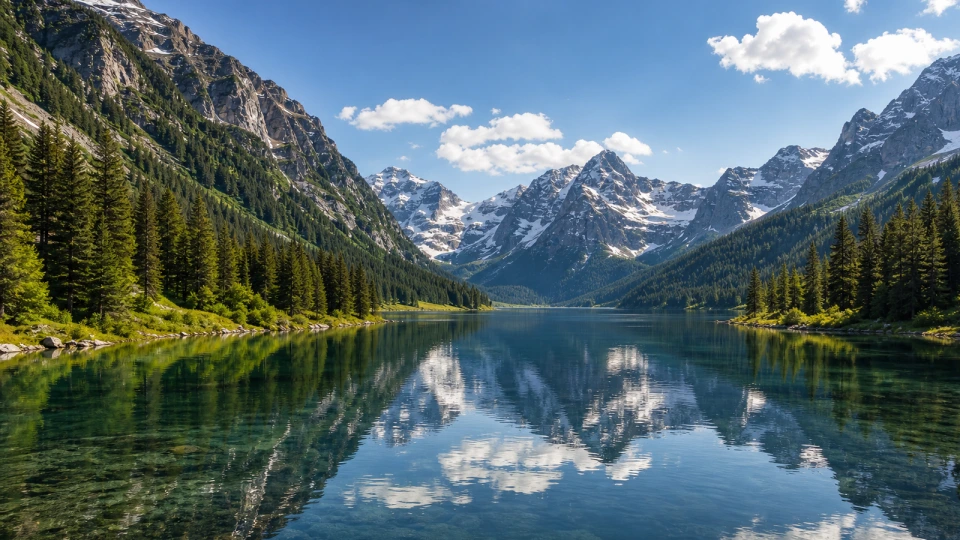 Alpine lake video thumbnail